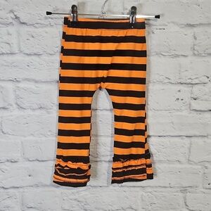 Halloween striped ruffle pants